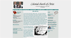 Desktop Screenshot of colonialchurchofchrist.org